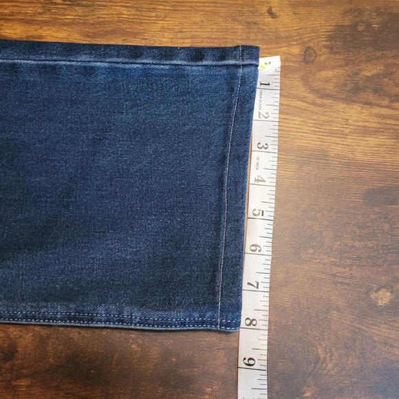 Threadgrit Jeans Mens 34x32 Measures 34x30 Relaxed Straight Medium Dark Wash - Picture 11 of 11